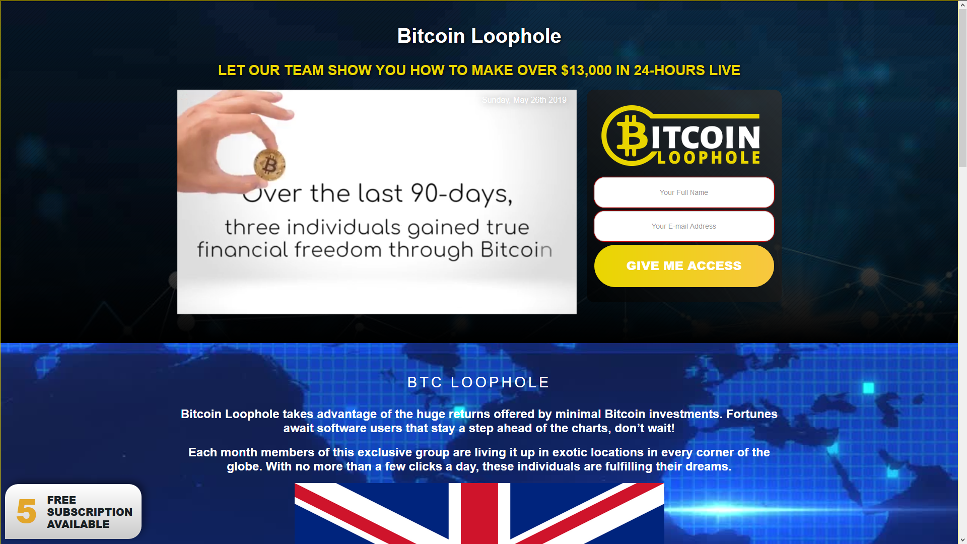 bitcoin loophole uk