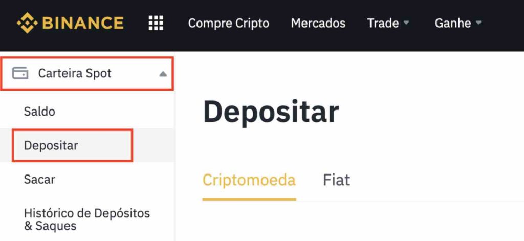 depositum binance