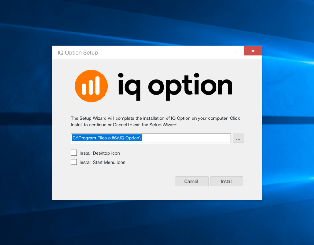 installer iq option app
